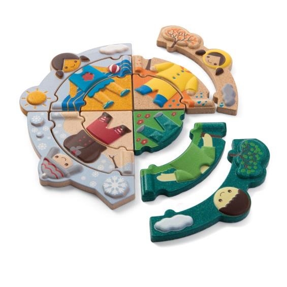 Puzzle de madera | Plantoys | Juguete Montessori