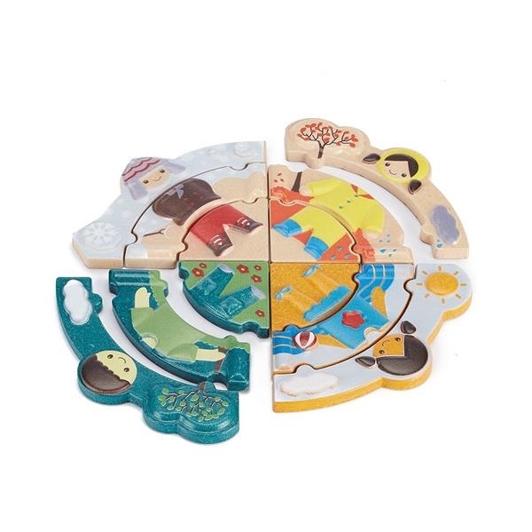 Puzzle de madera | Plantoys | Juguete Montessori