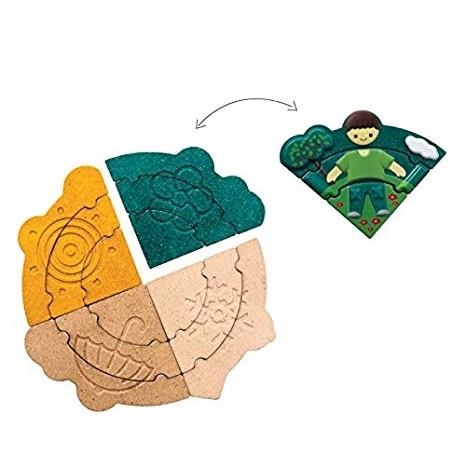 Puzzle de madera | Plantoys | Juguete Montessori