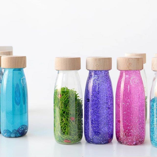 Botellas sensoriales Montessori | Juguetes ecológicos para bebés