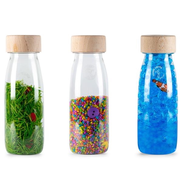 Botellas sensoriales Montessori | Juguetes ecológicos para bebés