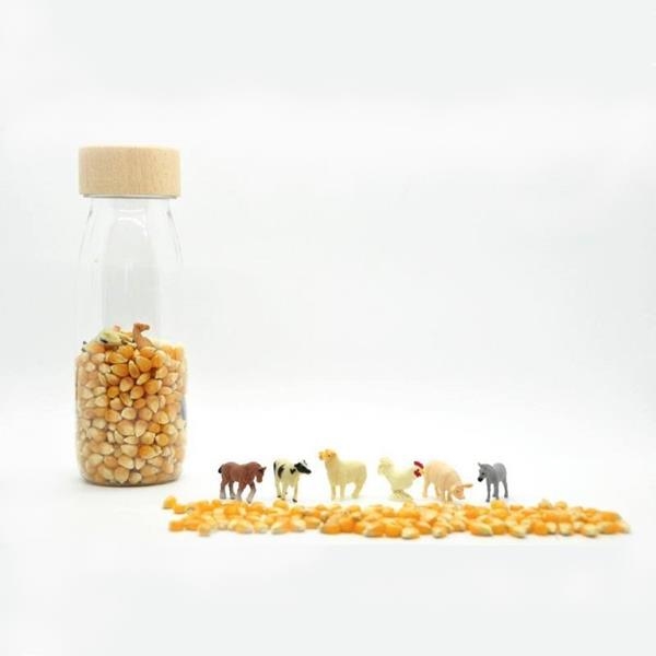 Botellas sensoriales Montessori | Juguetes ecológicos para bebés