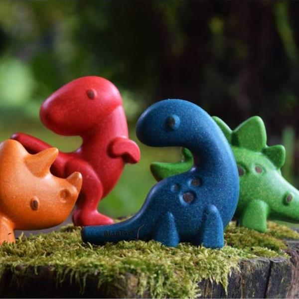 Dinos set de madera | Plantoys | Kamchatka Magic Toys