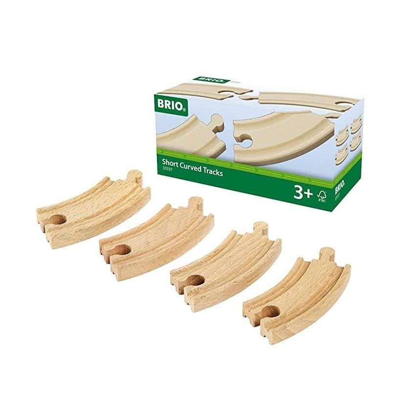 Set de vías curvas largas de madera | Brio | Kamchatka Magic Toys