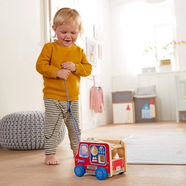 Camión de bomberos | Juguete de arrastre | Kamchatka Magic Toys