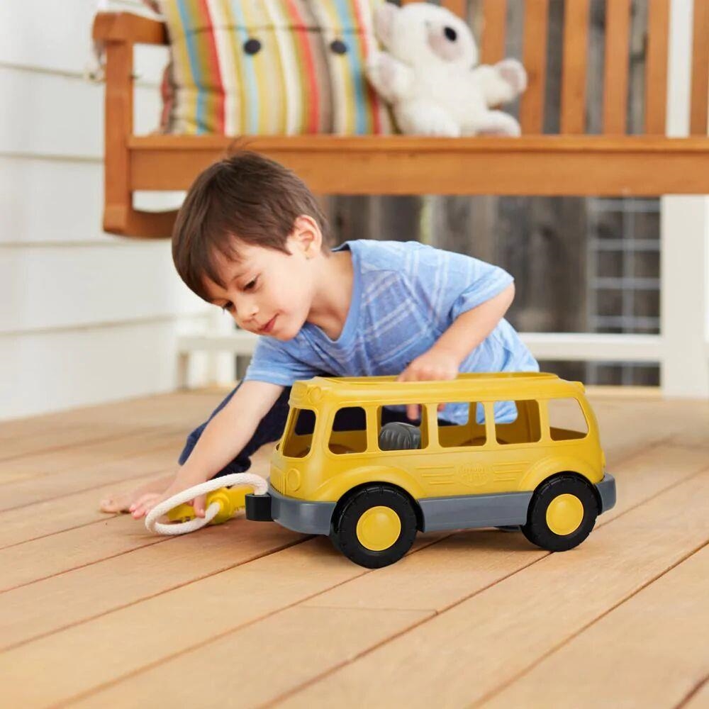 Arrastre School Bus Wagon | Green Toys | KamchatkaToys