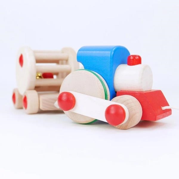 Tren de arrastre de madera | Bajo | Kamchatka Magic Toys