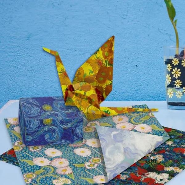 Papel de Origami Van Gogh | Actividades creativas para niños