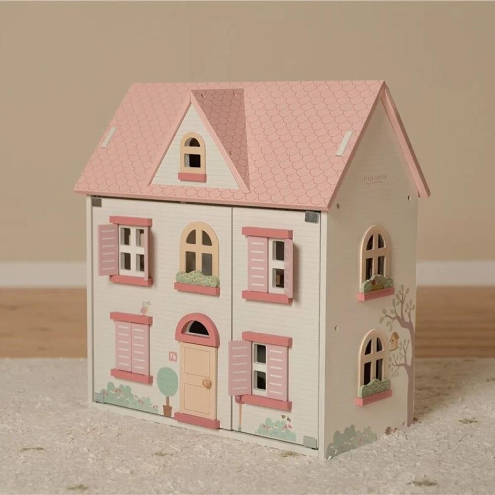 Casa de muñecas de madera Pink | Little Dutch | Kamchatkatoys