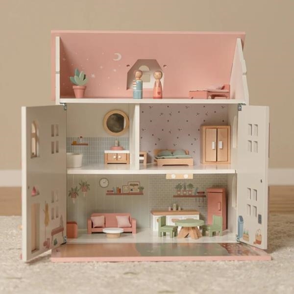 Casa de muñecas de madera Pink | Little Dutch | Kamchatkatoys