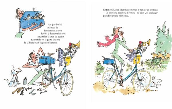 DOÑA EREMITA SOBRE RUEDAS | ISBN-9788493776770 | Quentin Blake | Juguetes de madera ecológicos, educativos y originales