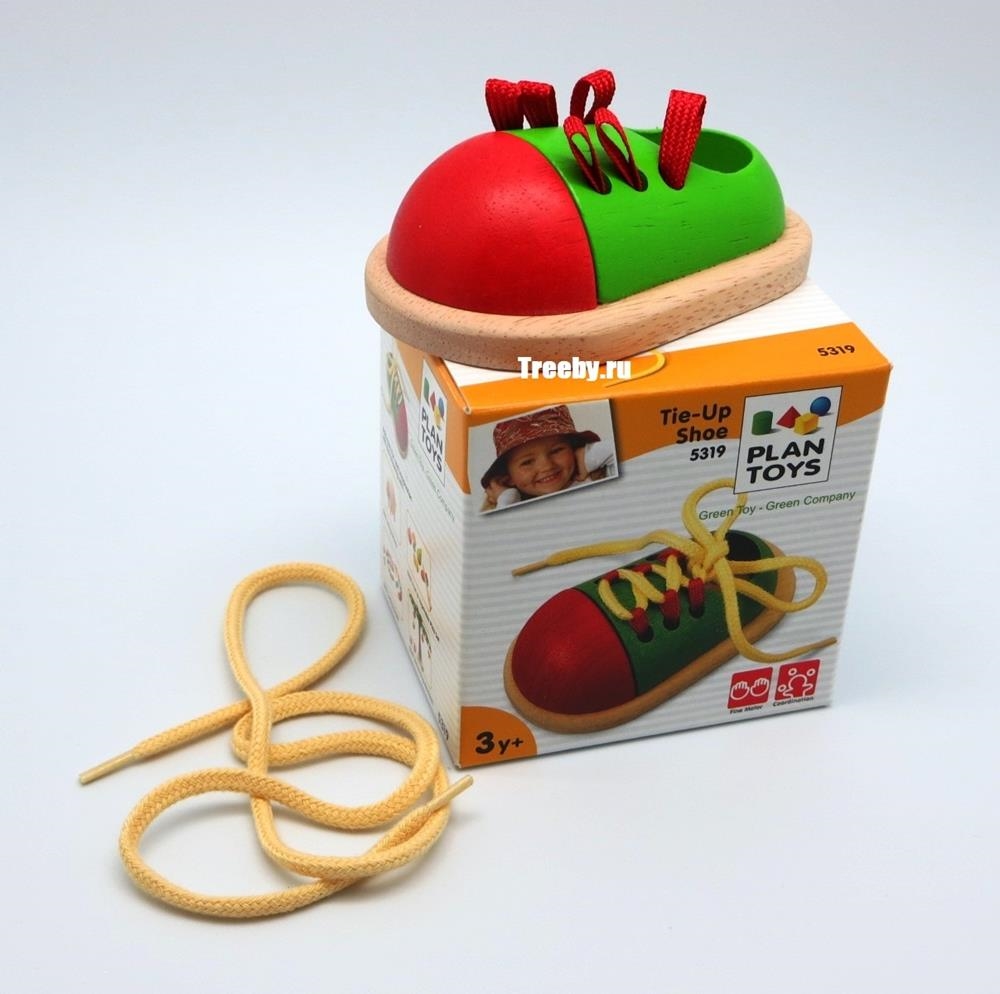 Juegos de amarre | zapatito con cordones | Plantoys