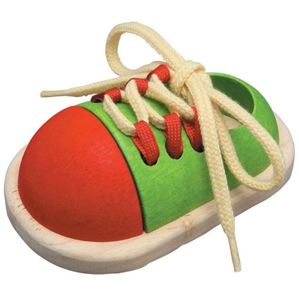 Juegos de amarre | zapatito con cordones | Plantoys