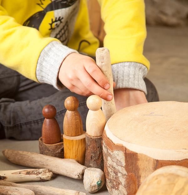 3 NINS DE MADERA NATURAL | GRA-17169 | Juguetes de madera ecológicos, educativos y originales