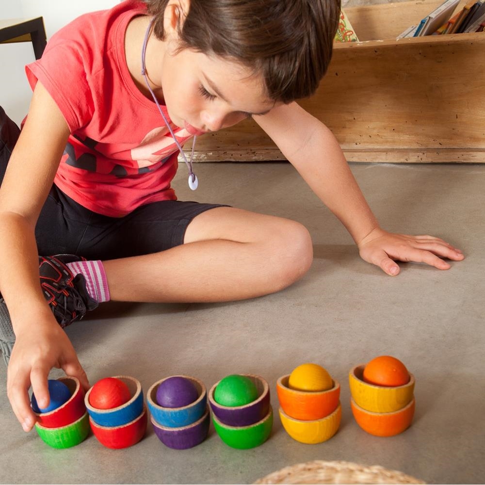 BOLAS Y CUENCOS | GRA-15105 | Juguetes de madera ecológicos, educativos y originales