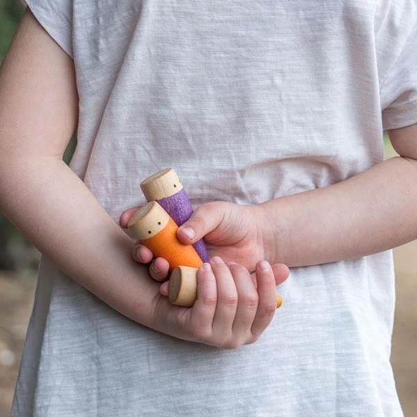 Palos Arcoiris de madera | Juguete de madera pedagogía Waldorf